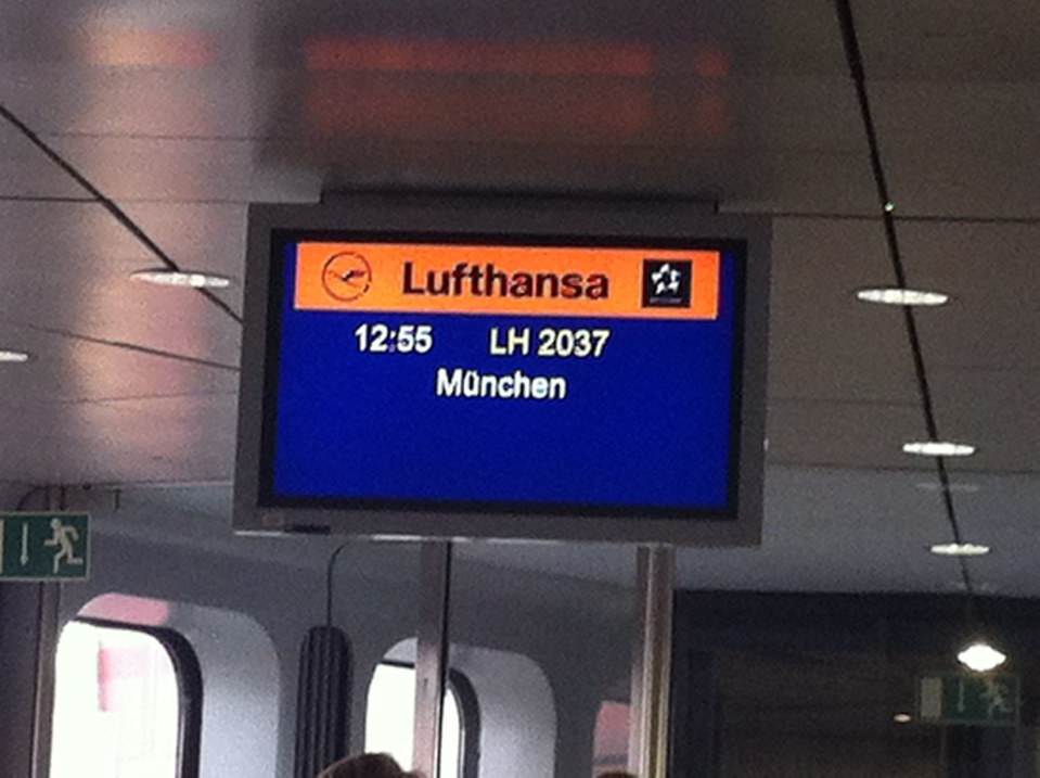 Off to MUC - wenn das Flugzeug kommt!